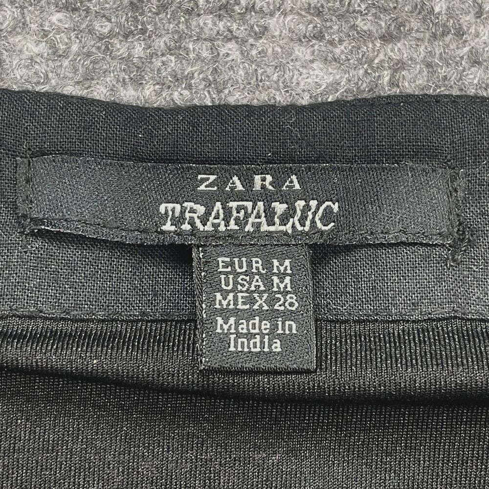 Zara Trafaluc Muliticolor Beaded Aztec Mini Skirt Womens Medium Lined Side Zip - Picture 3 of 11